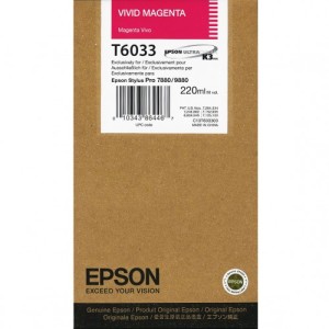 Tusz Epson T6033 Vivid Magenta 220ml.