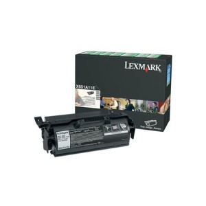 Toner Lexmark X651A11E Black