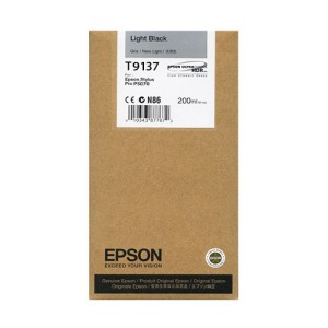 Tusz Epson T9137 Light Black 200ml.