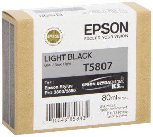 Tusz Epson T5807 Light Black