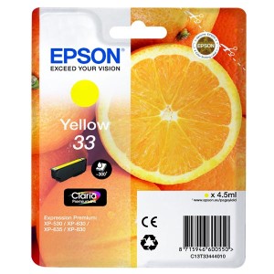 Tusz Epson 33 Yellow T3344