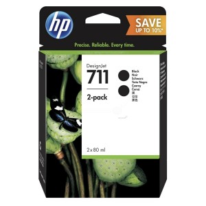 Tusz HP 711XL Black P2V31A Dwupack 2x80ml.