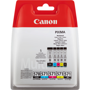 Zestaw tuszy Canon PGI-570 Black + CLI-571 CMYK