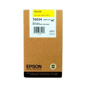 Tusz Epson T6034 Yellow 220ml.
