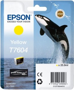 Tusz Epson T7604 Yellow SC-P600