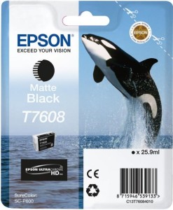 Tusz Epson T7608 Matte Black SC-P600