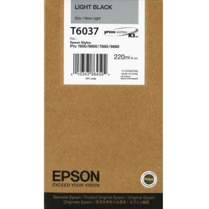 Tusz Epson T6037 Light Black 220ml.