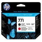 Głowica drukująca HP 771 Matt Black + Chromatic Red CE017A