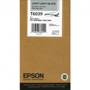 Tusz Epson T6039 Light Light Black 220ml.